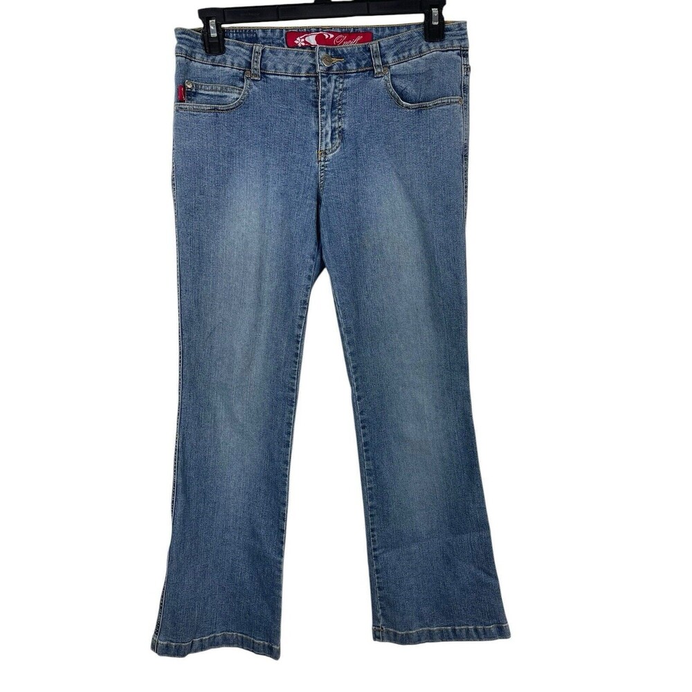 O’Neil Med Wash Y2K 90s Bootcut Mid Rise Denim Jeans Juniors 11